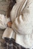 Sadaka Batwing Knit Oatmeal Marl